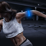 USB wiederaufladbar LED Slap Band Sicherheitslicht / 1 St. blau