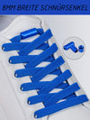 8 mm breite elastische Schnürsenkel mit Metallverschluss farblich passend
