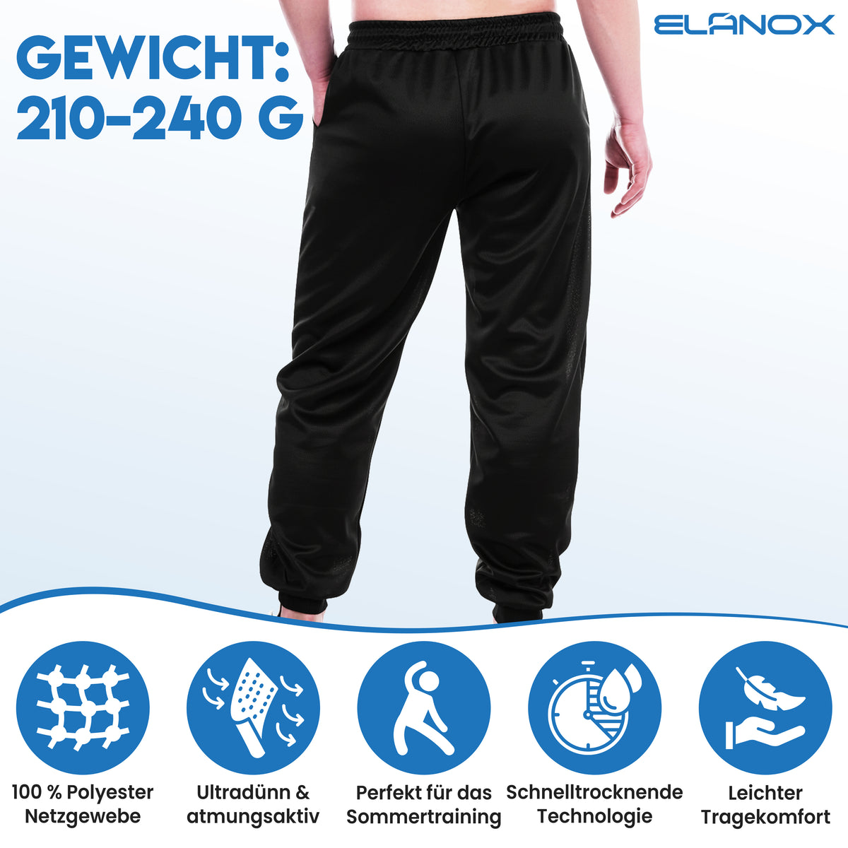 Mesh Freizeithose ultraleicht – Ansicht 2