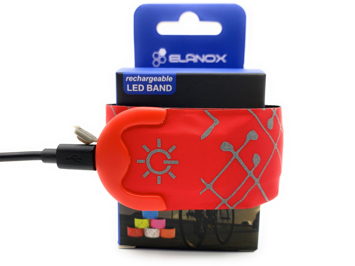 LED Slap Band USB Rot