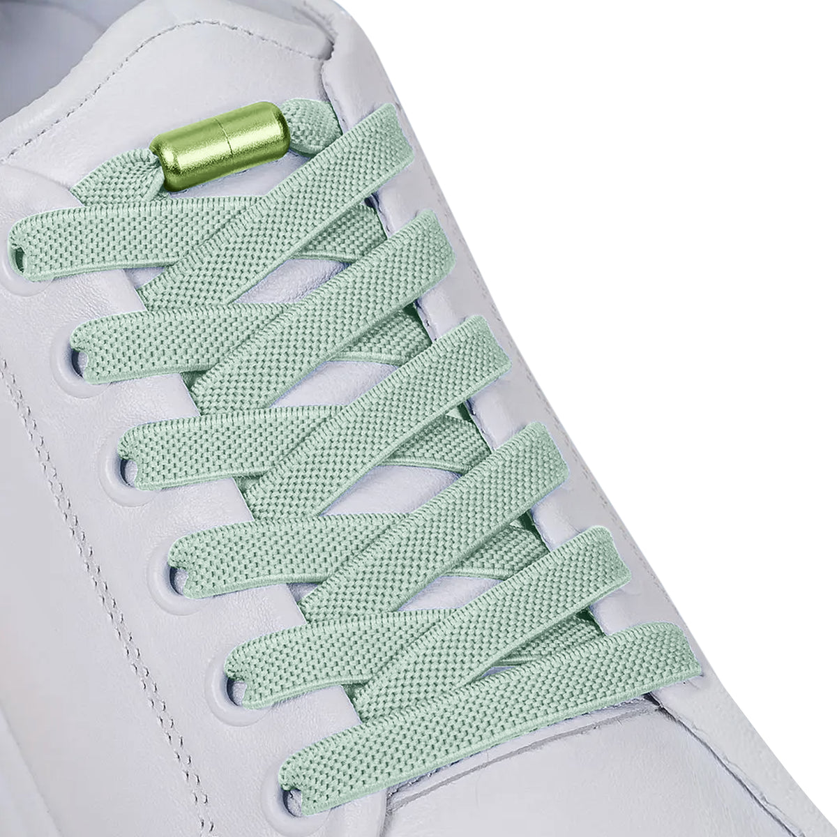 Elastische Schnürsenkel 8 mm – hellgrün, Ansicht 2