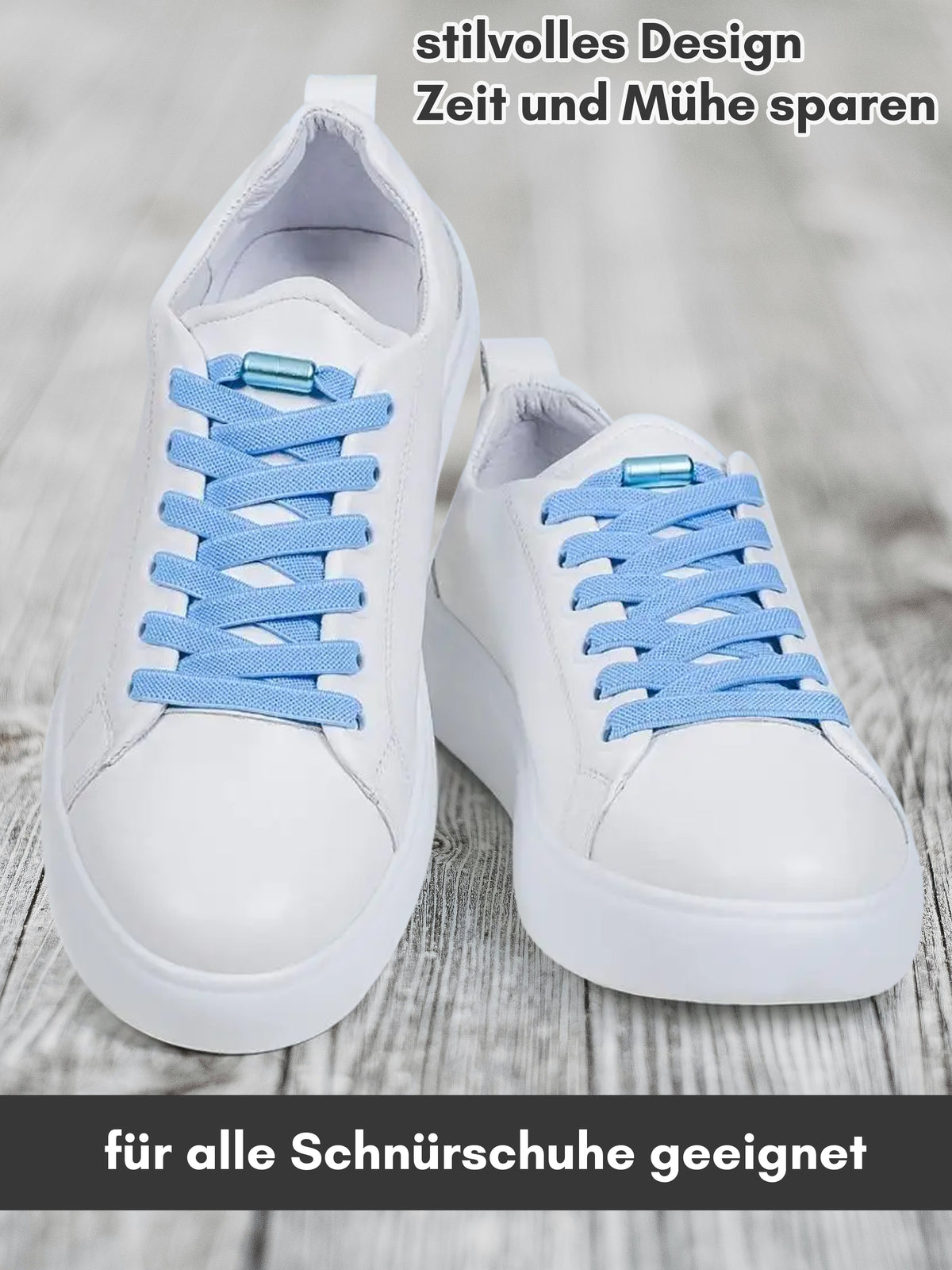 Elastische Schnürsenkel 8 mm – himmelblau, Ansicht 2