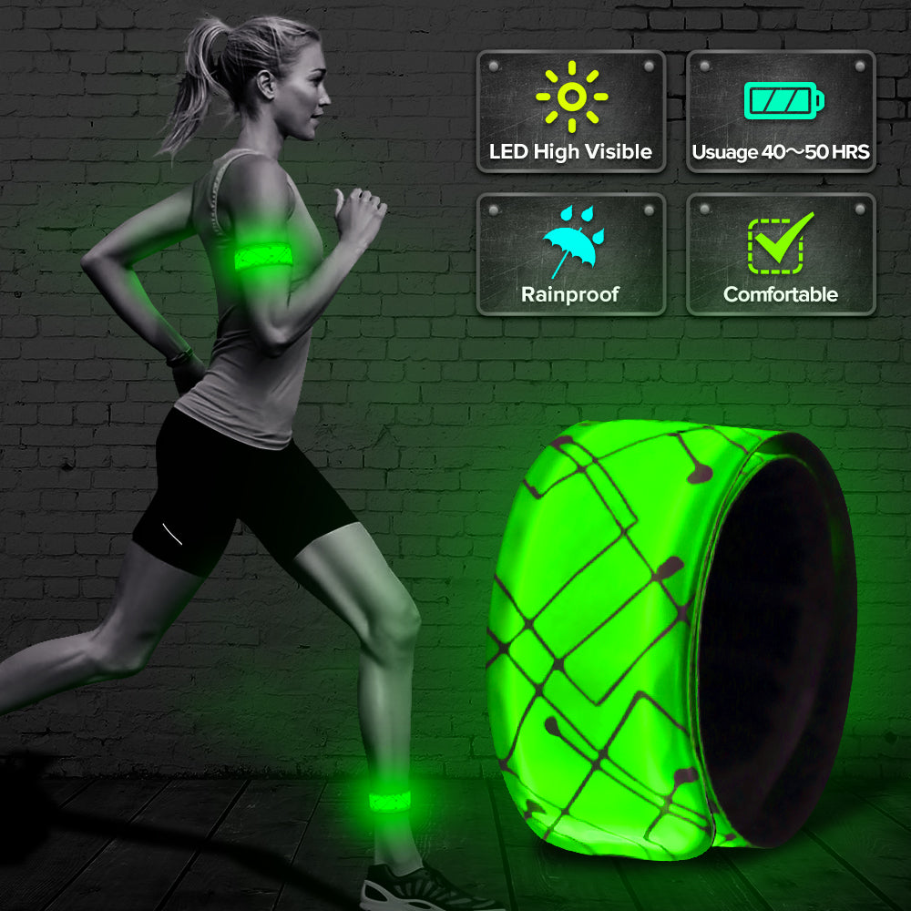 LED Slap Band Grün