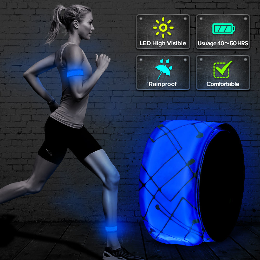 LED Slap Band Blau