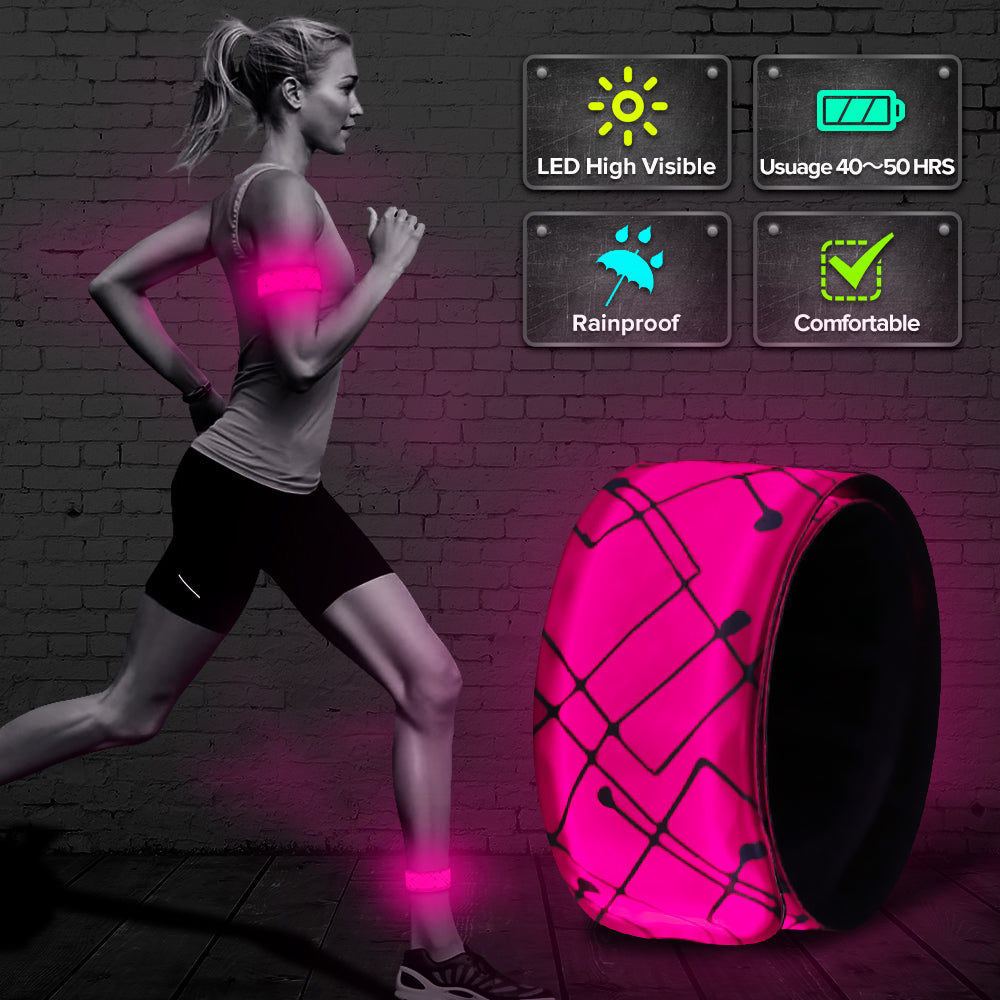 LED Slap Band Pink