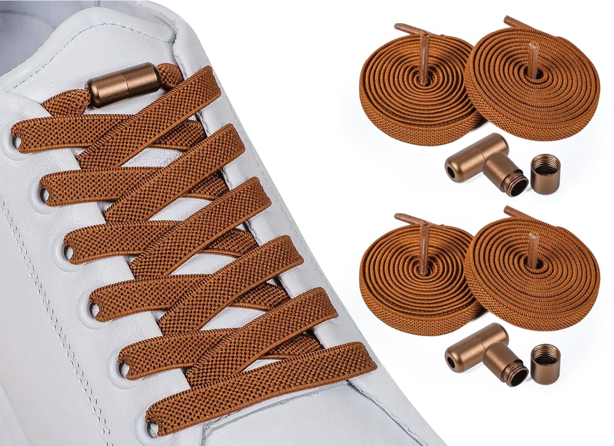 Elastische Schnürsenkel 8 mm – coffee