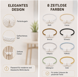 ELANOX® Magnetische Raffhalter für Gardinen – 2er Set mit Perlen
