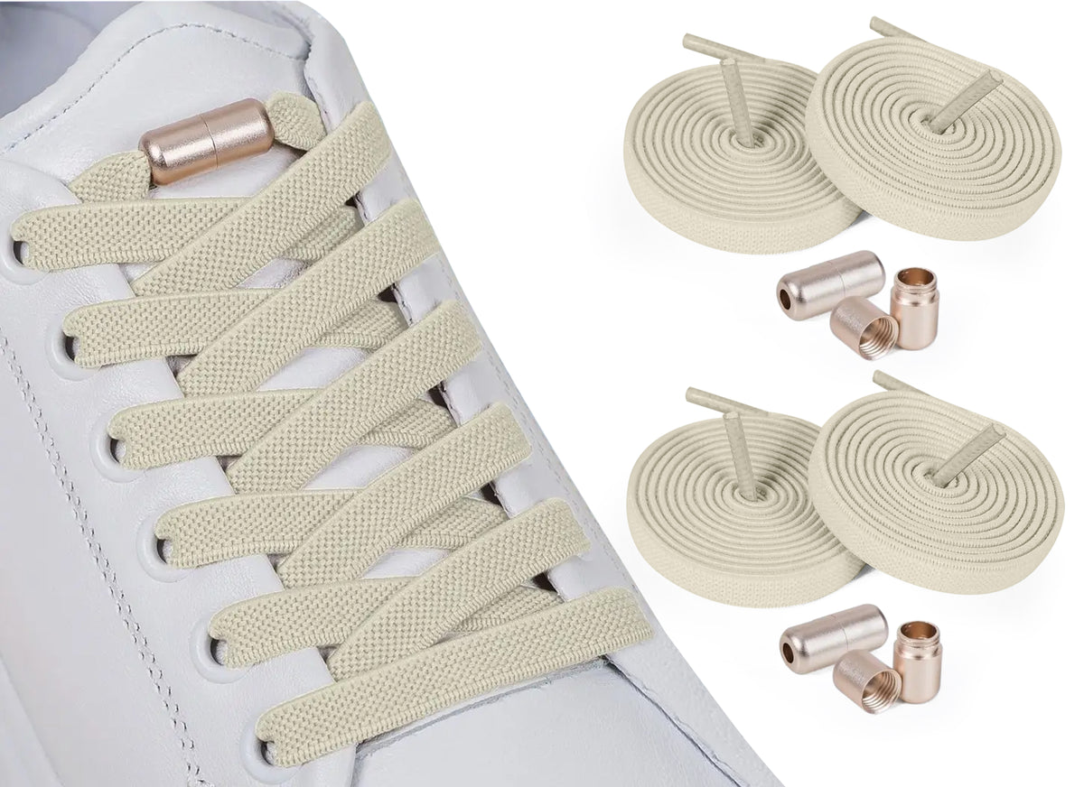 Elastische Schnürsenkel 8 mm – beige