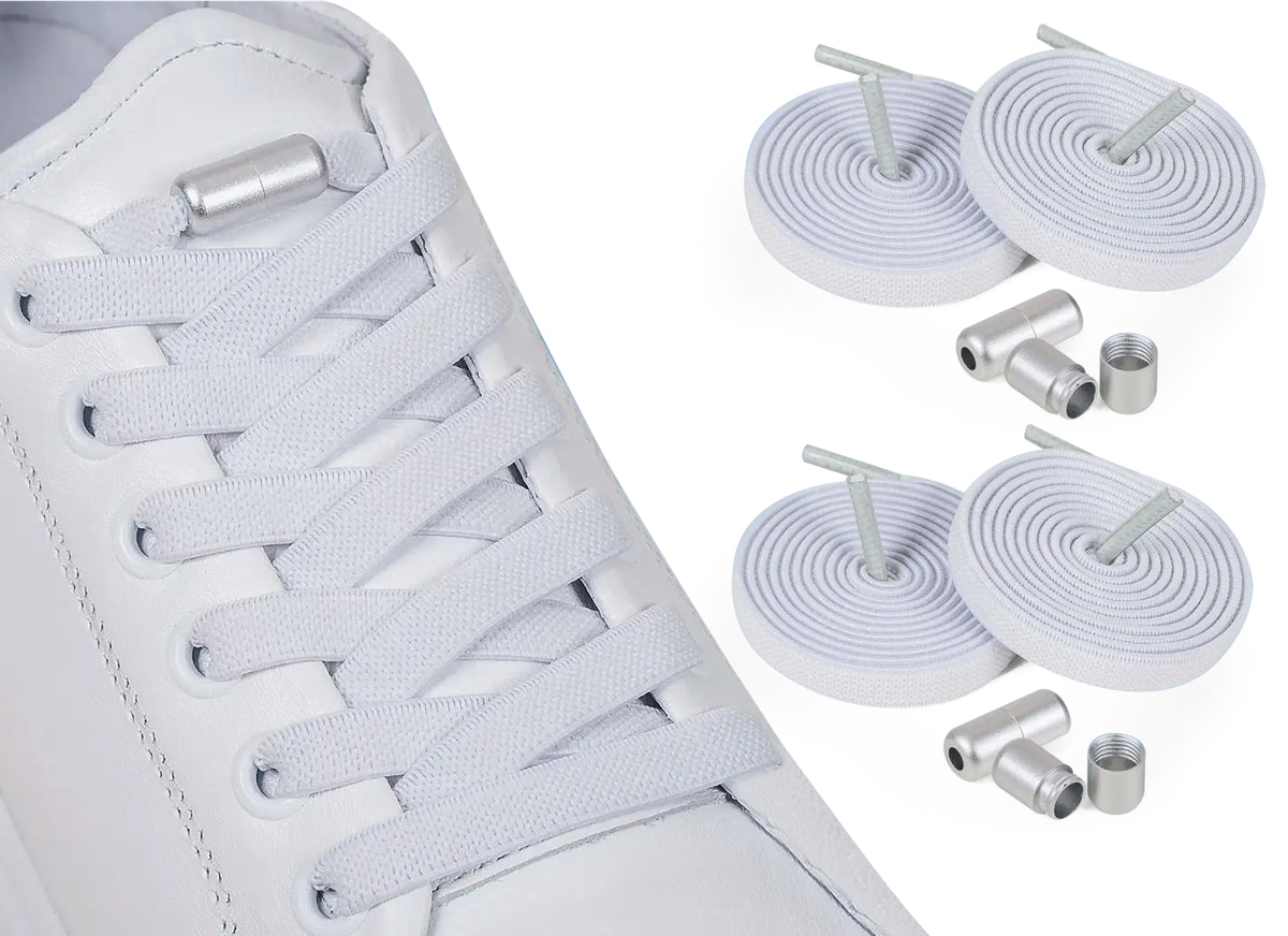 Elastische Schnürsenkel 8 mm – weiß