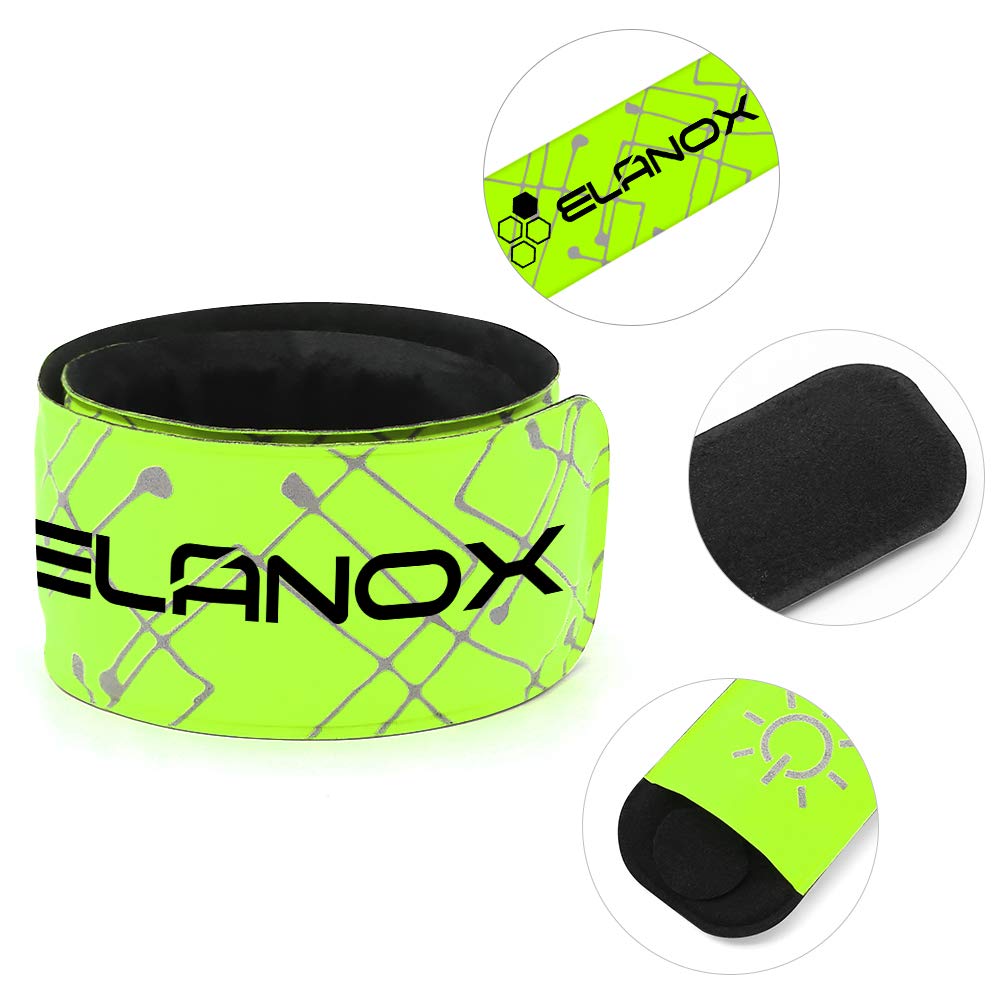 ELANOX LED Armband Leuchtband für Sport Outdoor Reflektorband  Sicherheitslicht Slap Band für Fahrradfahren Joggen Kinderwagen (1 St.  blau) : : Sport & Freizeit