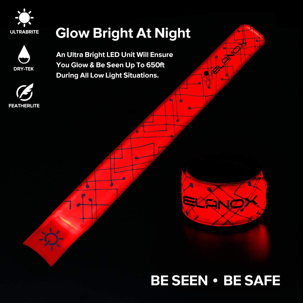 LED Slap Band Sicherheitslicht Rot – Ansicht 3