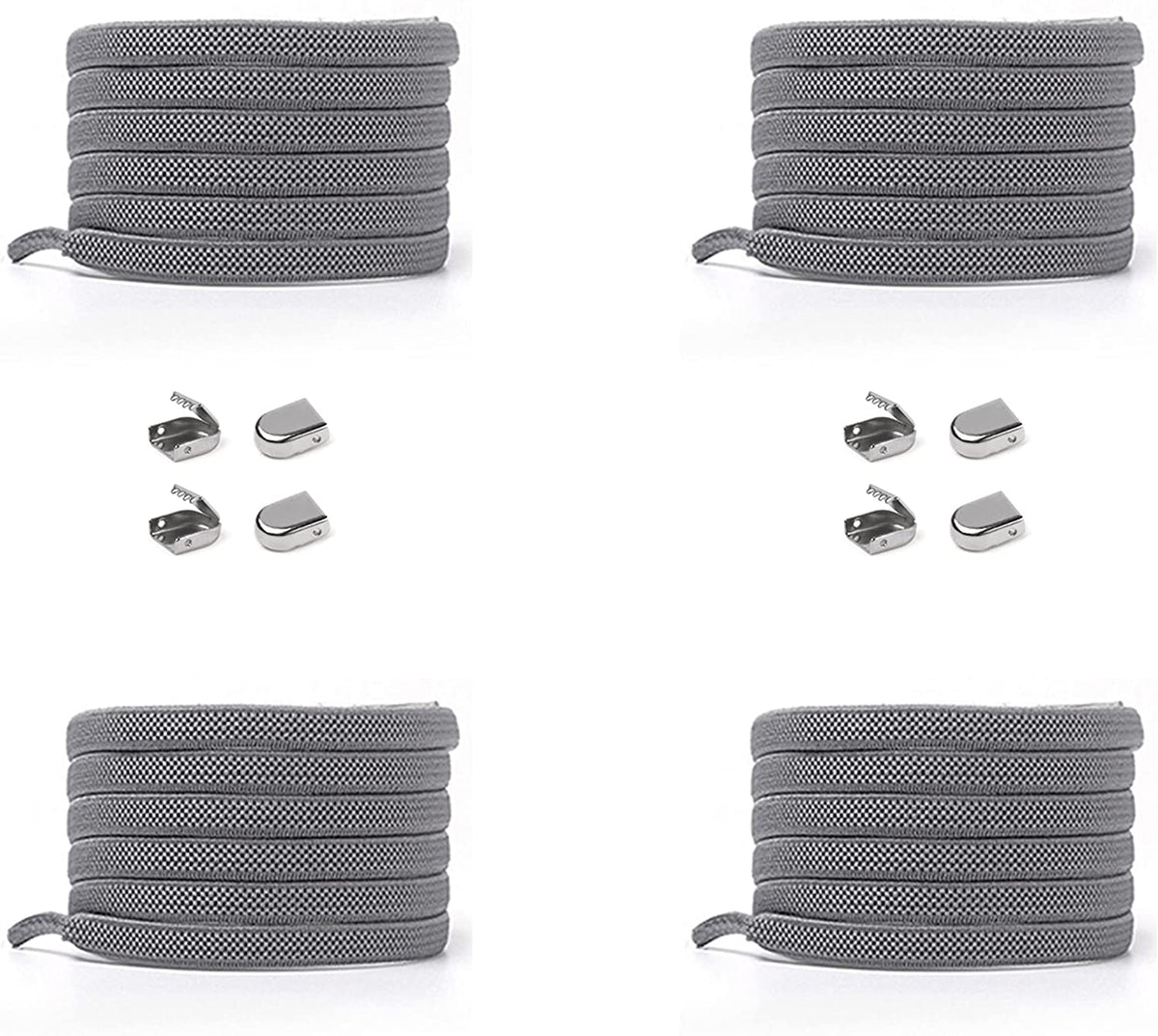 Elastische Schnürsenkel 6 mm – anthrazit, Ansicht 2