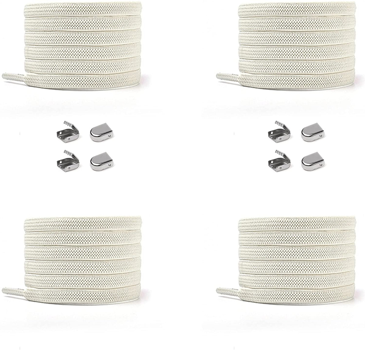 Elastische Schnürsenkel 6 mm – beige, Ansicht 2