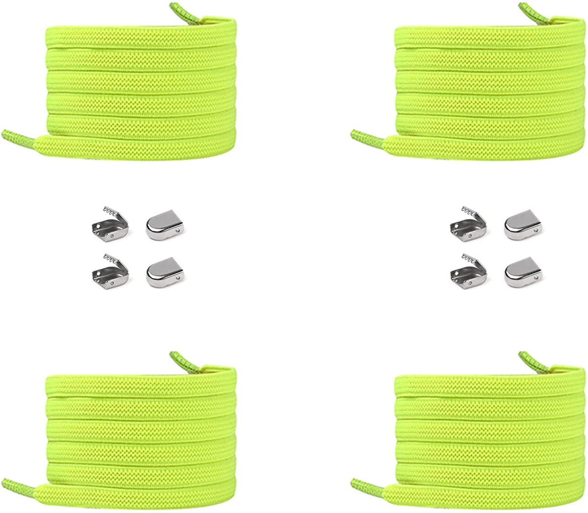 Elastische Schnürsenkel 6 mm – neongelb, Ansicht 2