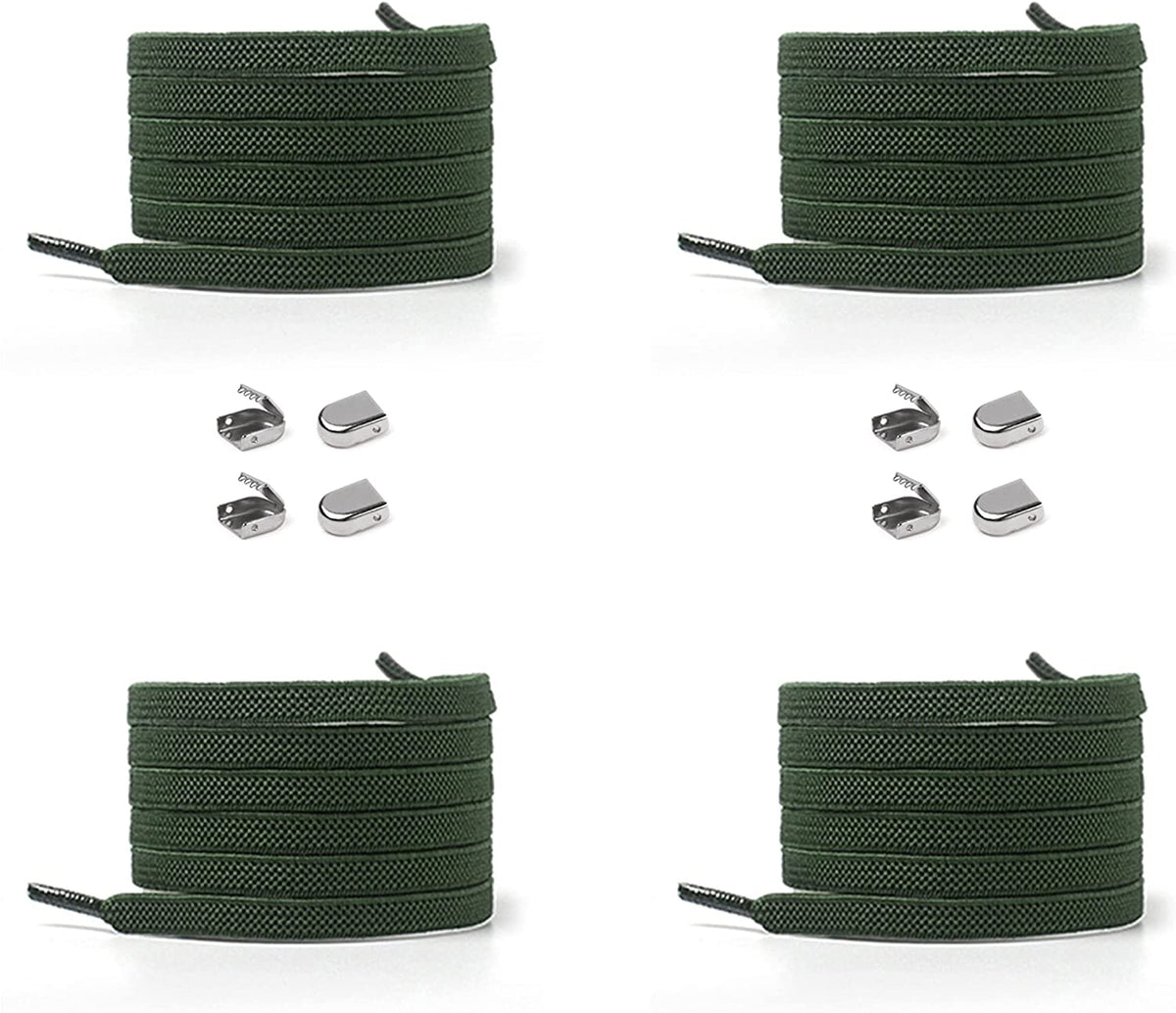 Elastische Schnürsenkel 6 mm – armygrün, Ansicht 2