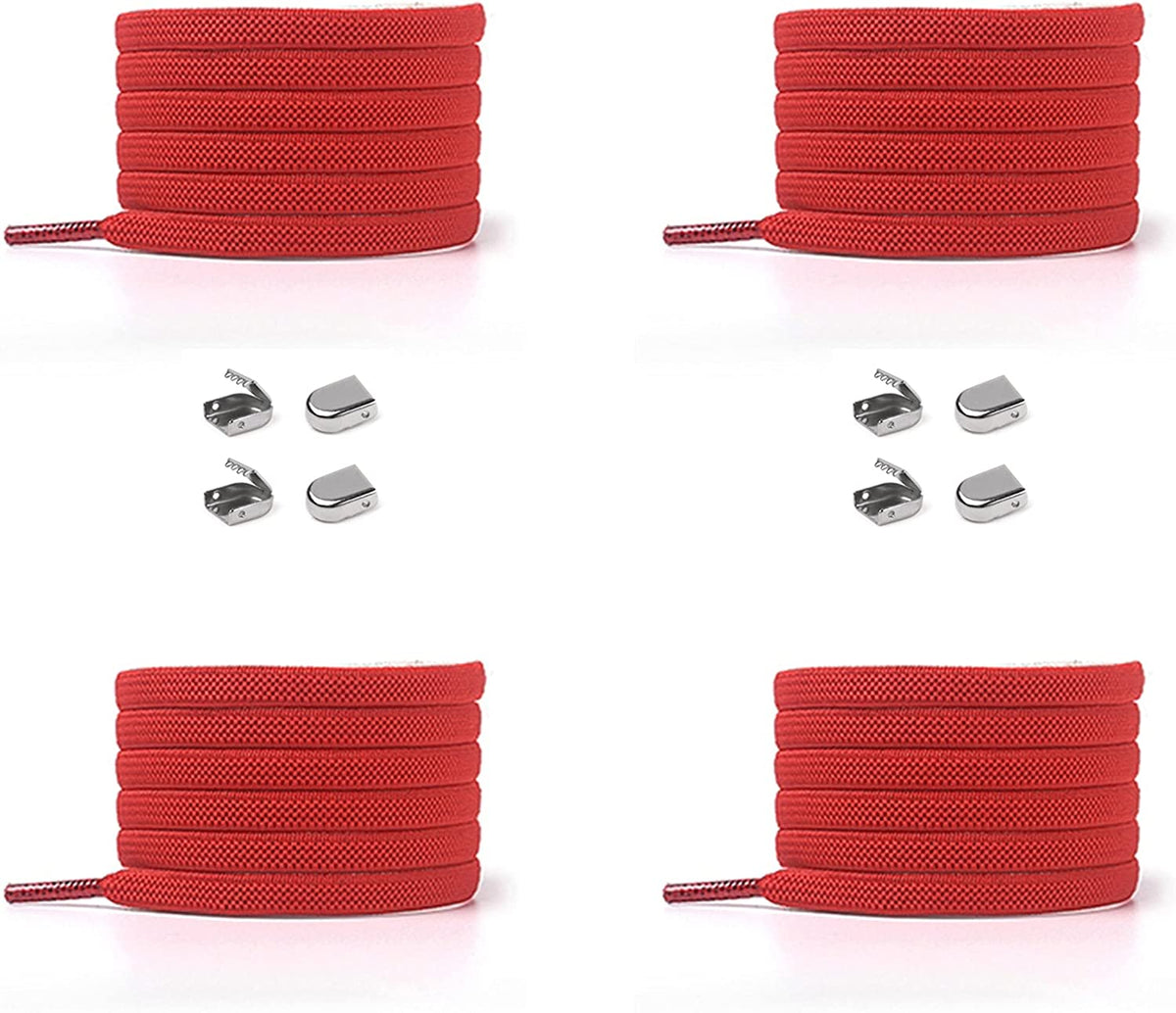 Elastische Schnürsenkel 6 mm – rot, Ansicht 2