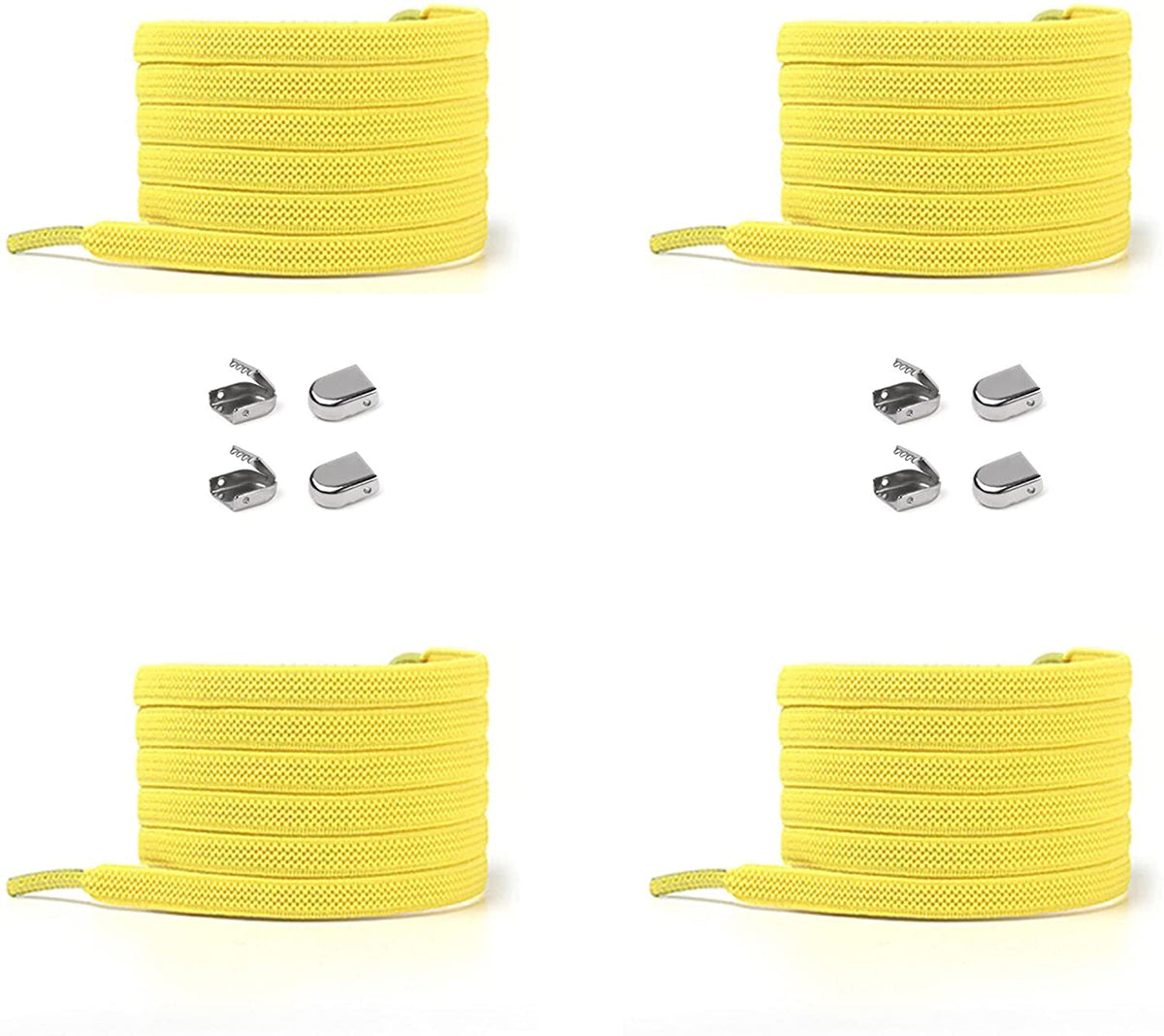 Elastische Schnürsenkel 6 mm – gelb, Ansicht 2