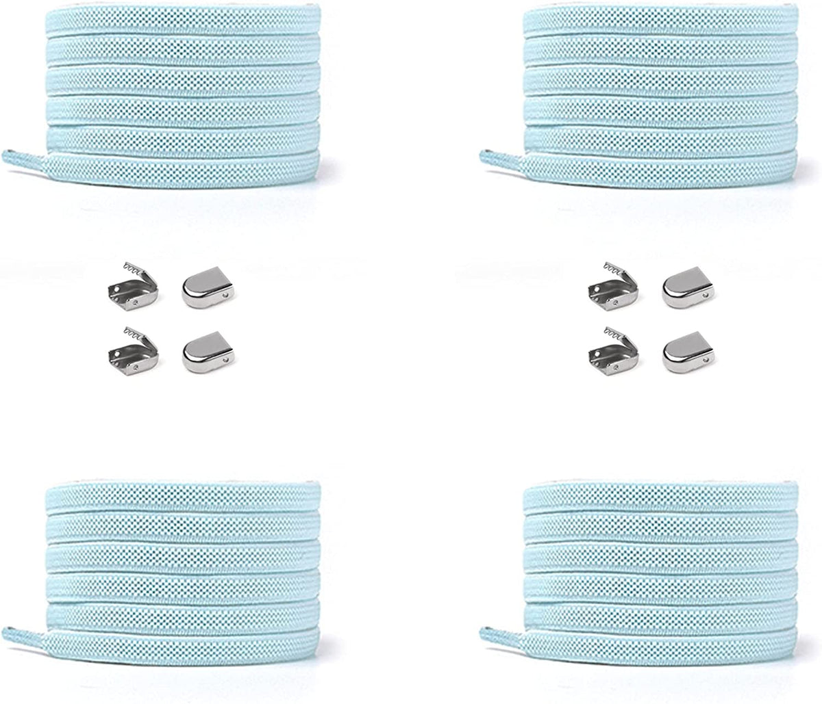Elastische Schnürsenkel 6 mm – hellblau, Ansicht 2