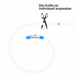 LED Hunde Halsband wiederaufladbar via USB, zuschneidbar, Farbe: BLAU