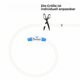 LED Hunde Halsband wiederaufladbar via USB, zuschneidbar, Farbe: BLAU