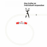 LED Hunde Halsband wiederaufladbar via USB, zuschneidbar, Farbe: ROT