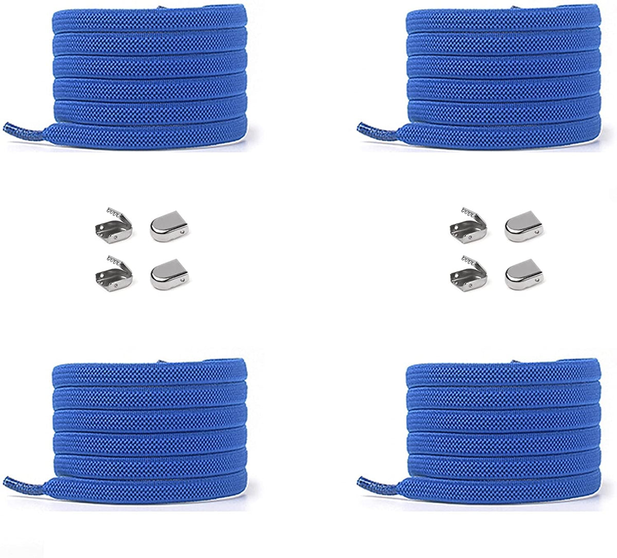 Elastische Schnürsenkel 6 mm – blau, Ansicht 2