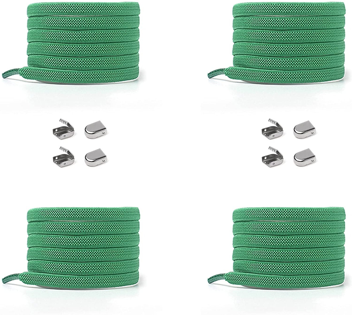 Elastische Schnürsenkel 6 mm – grün, Ansicht 2