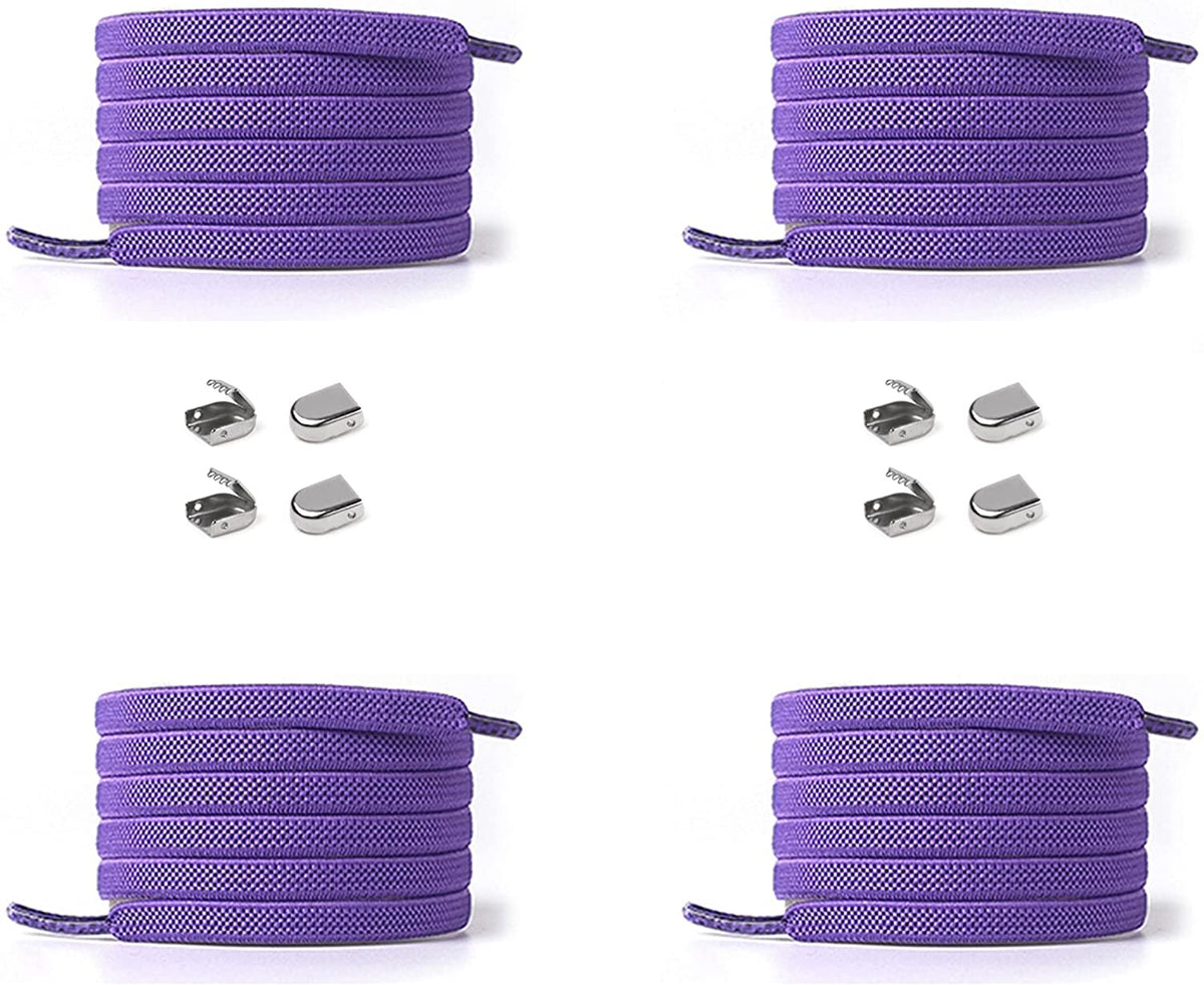Elastische Schnürsenkel 6 mm – lila, Ansicht 2