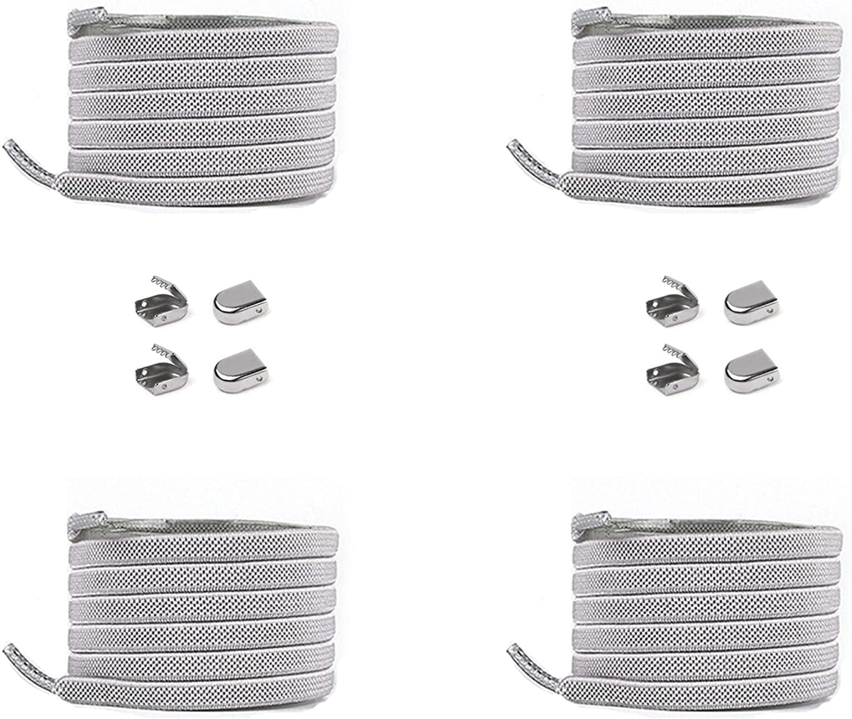 Elastische Schnürsenkel 6 mm – grau, Ansicht 2