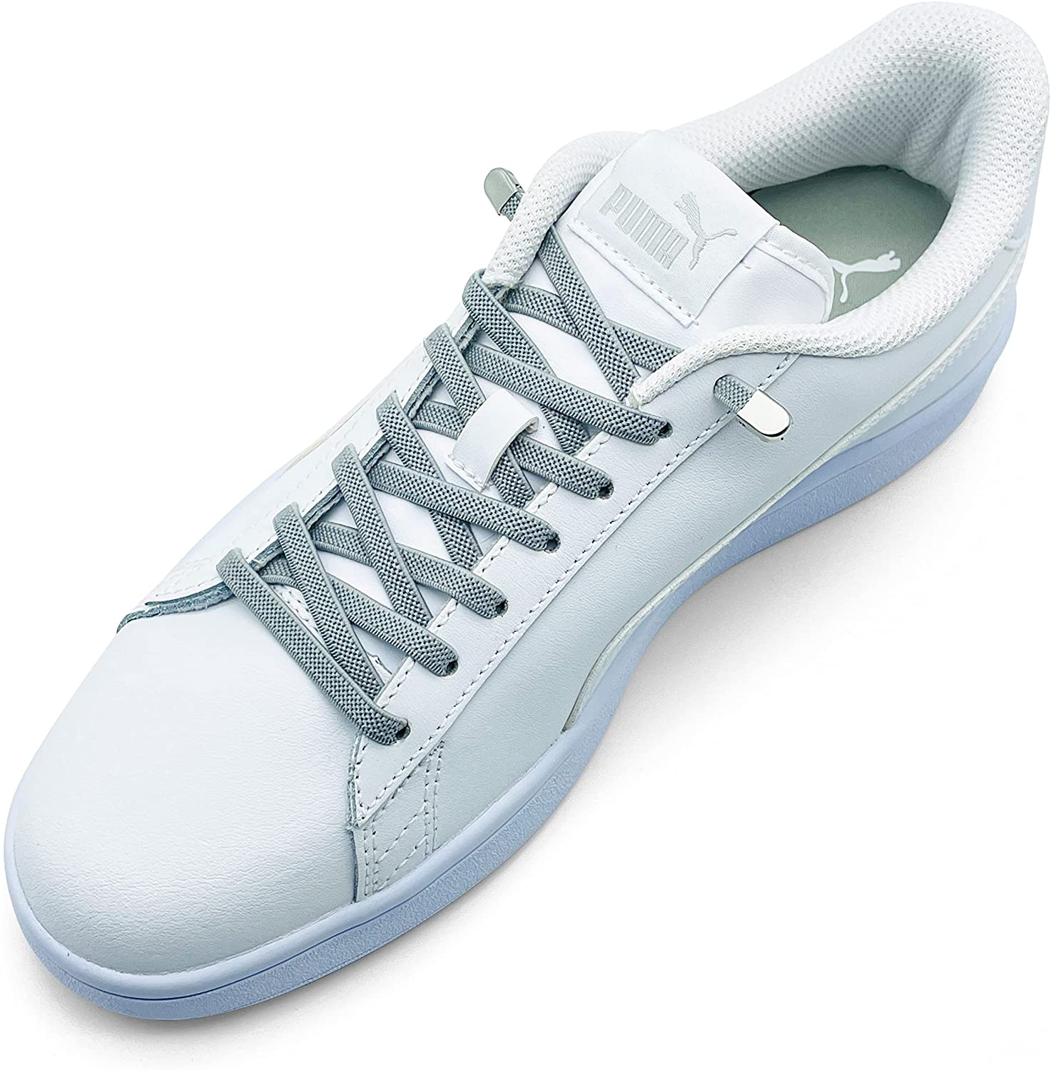 Elastische Schnürsenkel 6 mm – grau