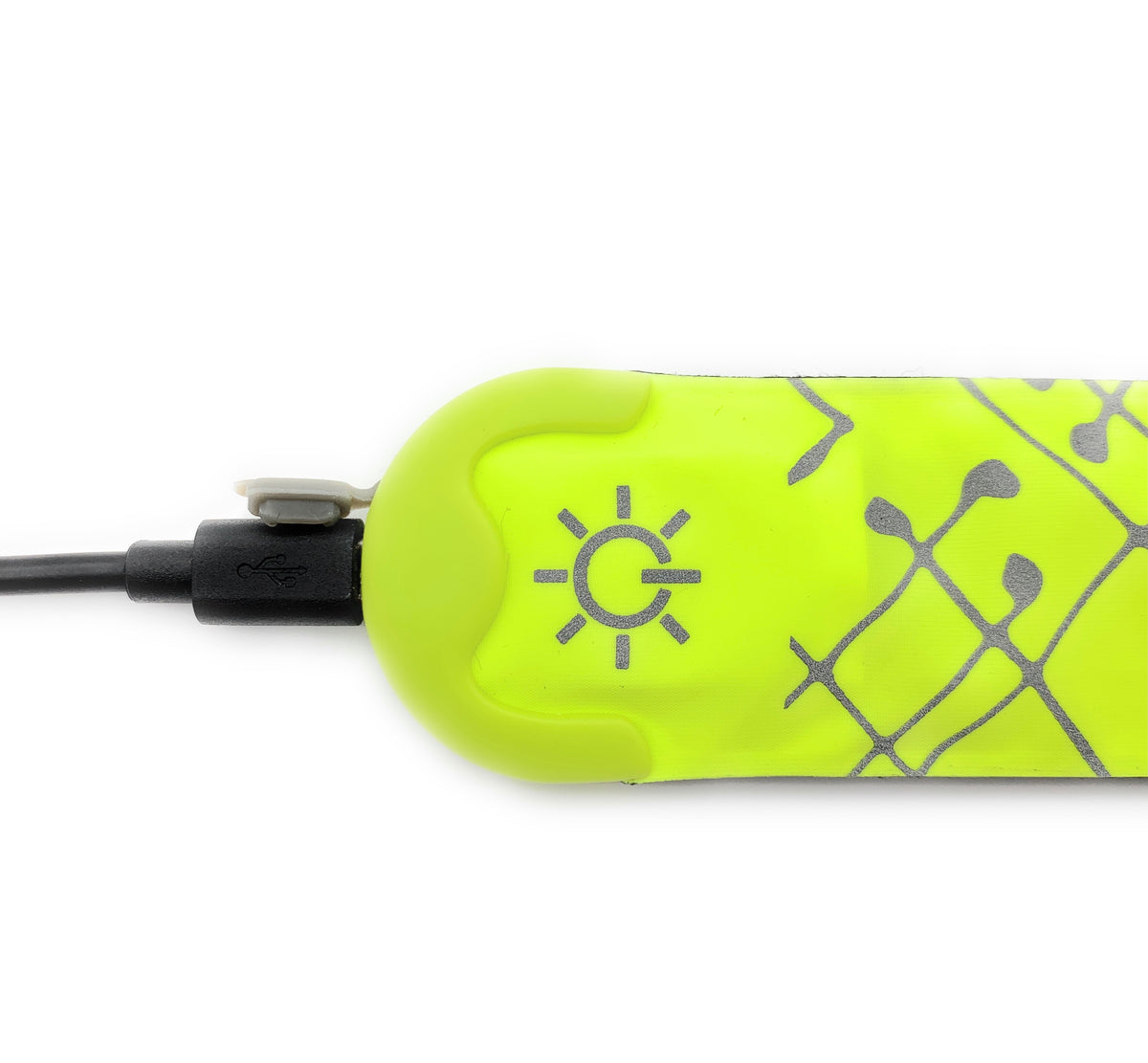 LED Slap Band USB aufladbar Grün – Ansicht 5