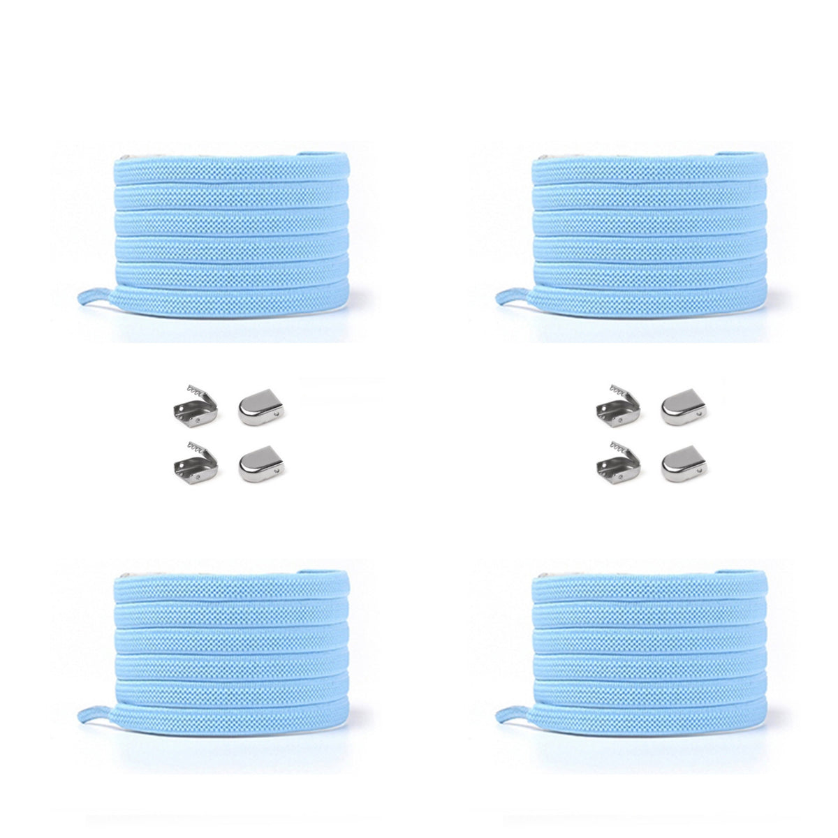 Elastische Schnürsenkel 6 mm – himmelblau, Ansicht 2